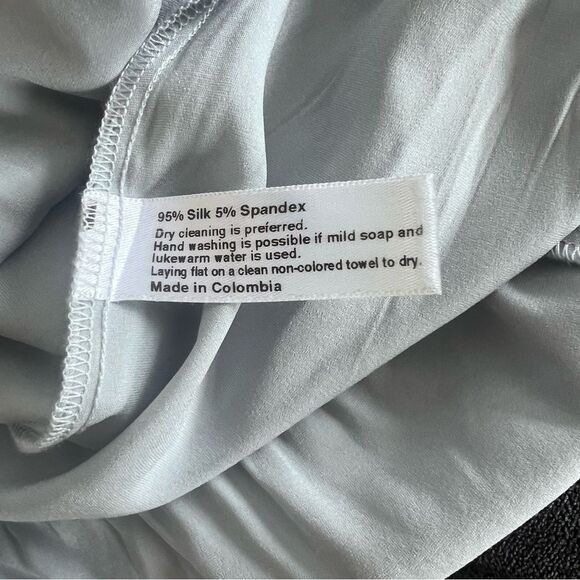 Salua Stardust Silver-Grey & Black Silk Mini Romper Lingerie - Picture 14 of 14